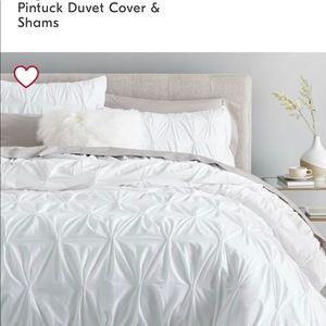 West Elm Pintuck Duvet and Sham